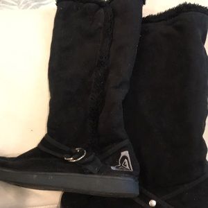 Roxy  black warm boots  sz 9